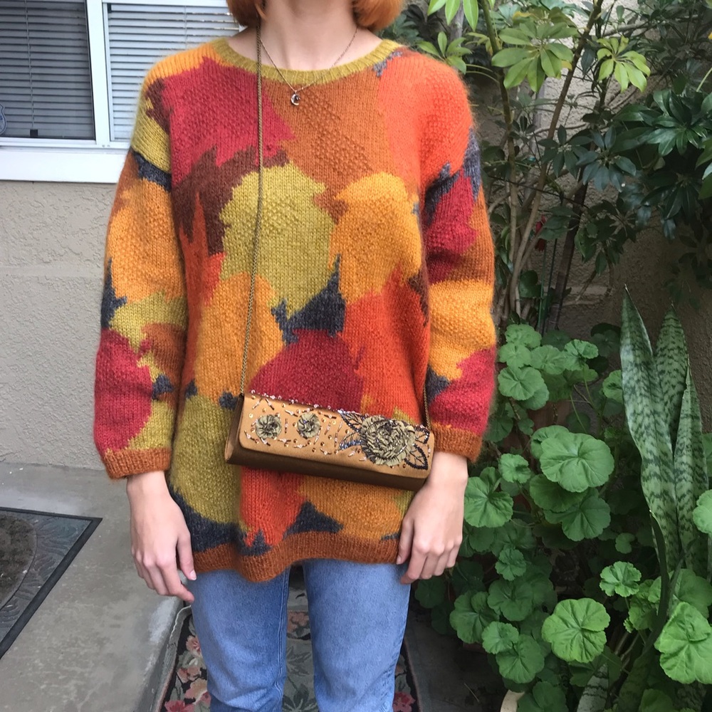 New vintage bronze satin purse/clutch - Picture 2 of 16